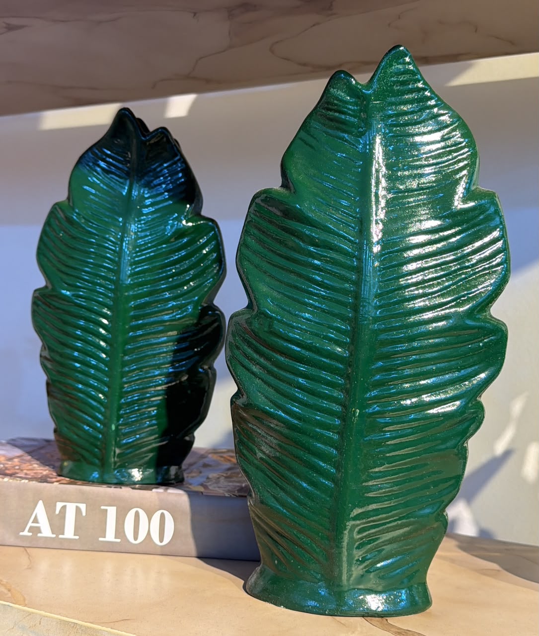 Green Leaf Vases